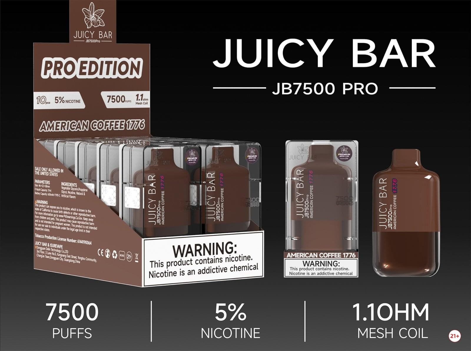 JUICY BAR AMERICAN COFFEE